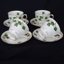 4 Colclough Ivy Leaf Cups &