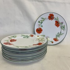 8x Royal Worcester Poppies