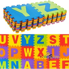 Large Multi-Coloured Soft EVA Foam Jigsaw Play MAT - Alphabet Floor MAT for Kids
