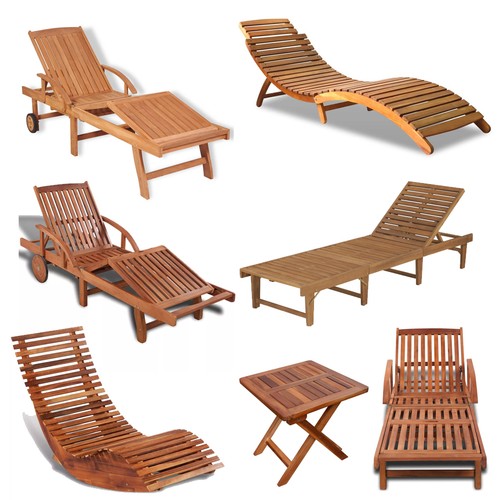 Wooden deck chair garden - chair, sun