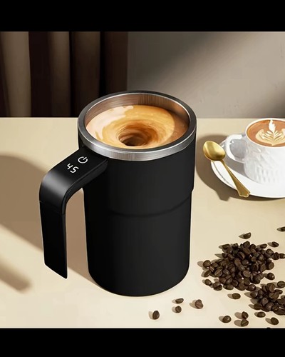 Self stirring coffee - coffee, mug
