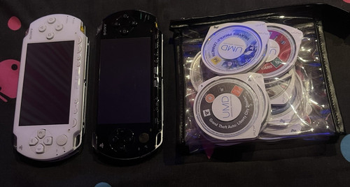 White black sony psp - black,