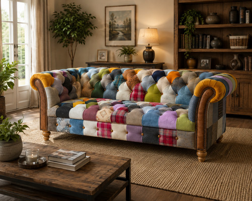 Vintage patchwork wool - patchwork,