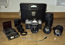 Zenit E Camera with 3 lenses