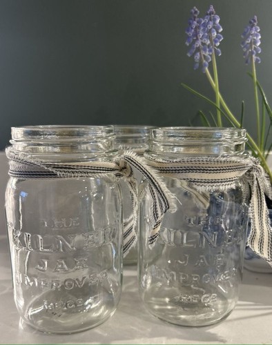 Set vintage glass kilner - of,