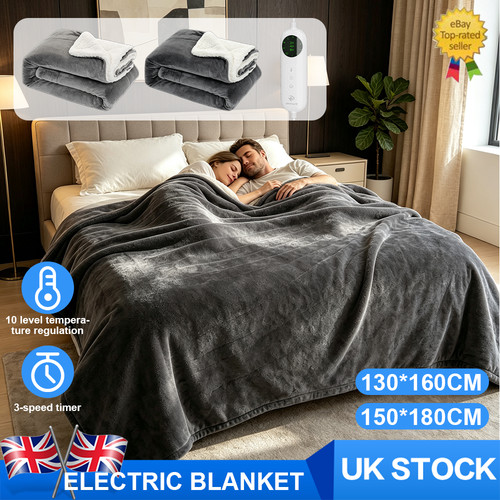 Heated electric throw blanket - heated,