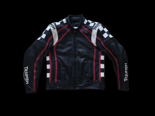 Triumph leather motorcycle - triumph,