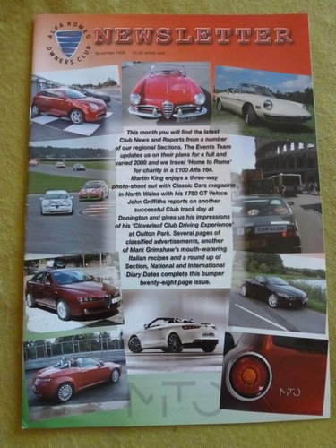 Alfa romeo owners club news - alfa,