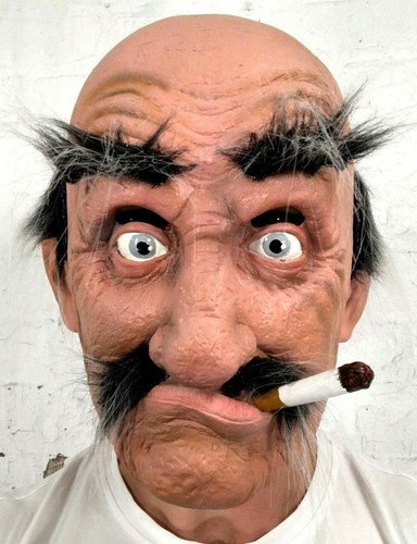 Old man mask latex funny - mask,