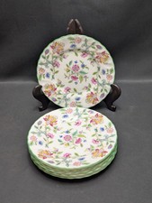 Minton Haddon Hall Green Side Plates 15.5cm Set of 6 VGC First Quality