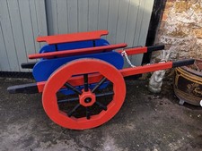 Brightly Painted Wooden Cart