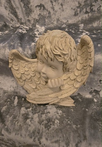 Large cherub angel wall - wall, plaque