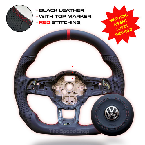 Leather steering wheel for - steering, vw