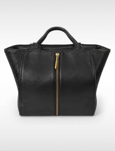 Black faux leather work - m&s,