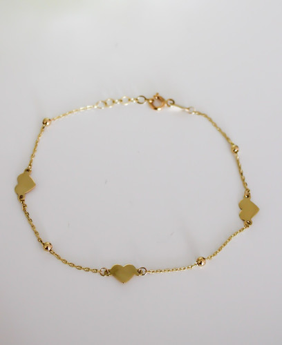 14k solid gold dainty - solid, heart