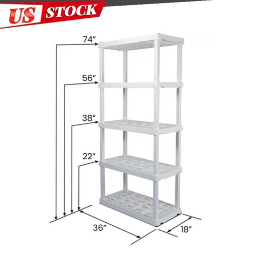 Tall shelf plastic - 74",