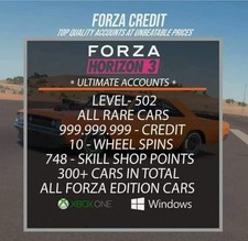 Forza Horizon 3 MODDED ACOUNT