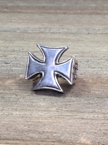 German iron cross biker ring - biker,
