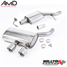 Milltek Mk5 Golf R32 Cat Back Exhaust System Resonated Stainless Steel SSXVW134
