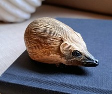 Vintage Studio Pottery Hedgehog Figurine Signed Purbeck Pottery Dorset England