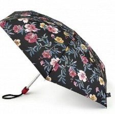 Joules black floral  tiny umbrella 