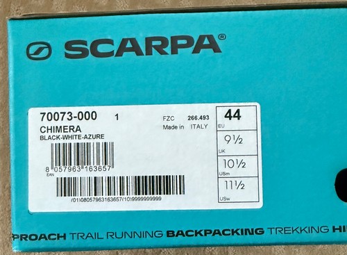 Brand new scarpa - brand, chimera