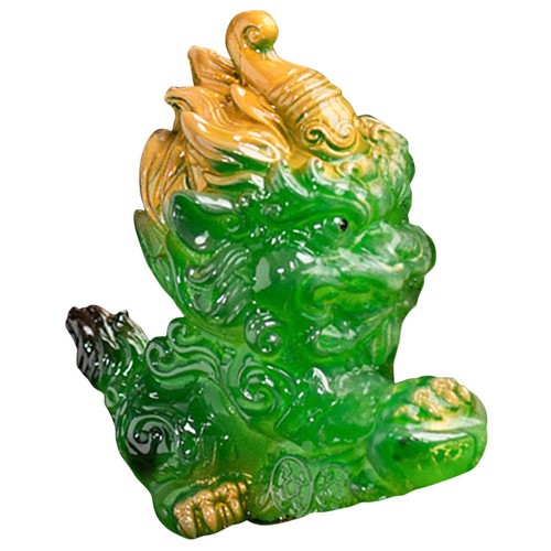 Compact resin kylin statue - compact,