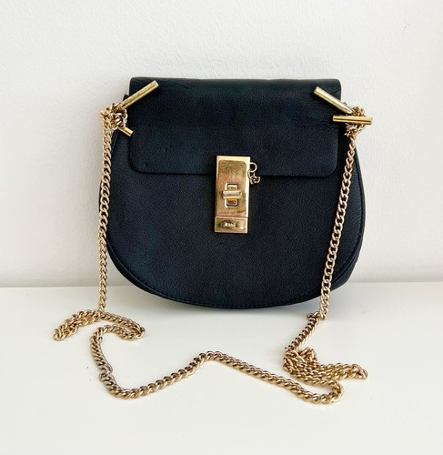 Chloé black grained leather - chloé,