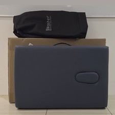 Master Massage Folding Massage Table 61cm wide spa bed blue with Carry Case