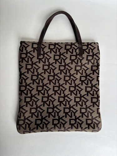 Dkny women brown canvas logo - dkny,
