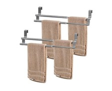 HONPHIER 2 PACK Cabinet Towel Rails Adjustable Over Door Towel Rack Sink...