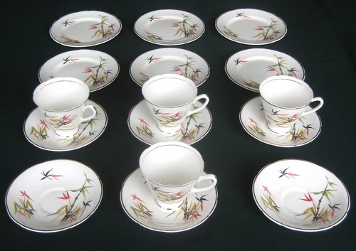Vintage bone china tea set - tea,
