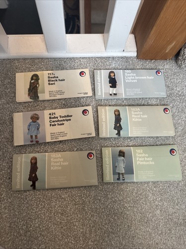 Sasha doll box labels self - box,