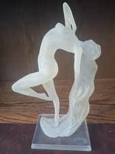 Crystalline Collection Juliana Collection Frosted Glass Lady Figure.