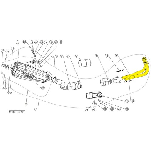 Akrapovic exh header - akrapovic, pipe