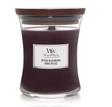 WoodWick Candle Spiced Blackberry Medium Hourglass Scent Decor Gift Fragrance