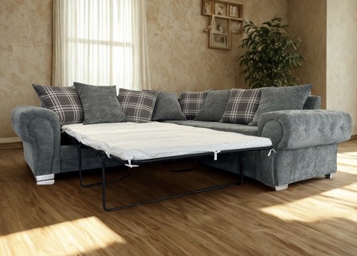 Grey corner sofa bed - corner,