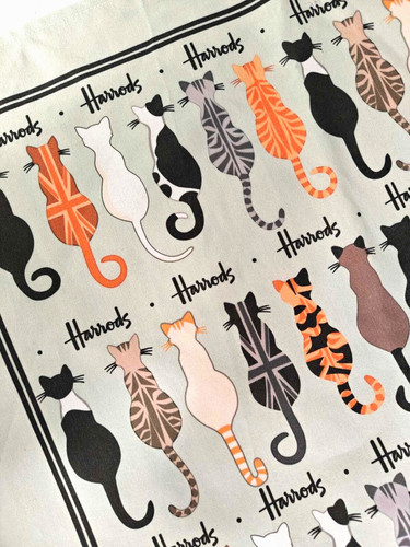 Harrods cats tea - harrods, towel