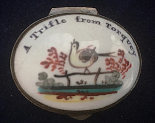 Rare bird patch box 18thc - box,
