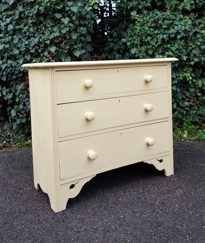 Painted victorian chest - painted,