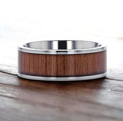 Men titanium ring with - titanium,