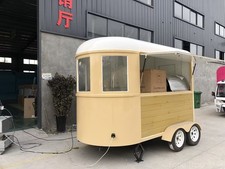 Vintage Cream Food Trailer | Retro Coffee & Dessert Van | Catering Unit