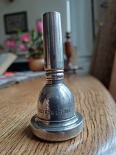 Vincent Bach Corp. 6 1/2 A. Silver Plate Large Bore Trombone Mouthpiece. 
