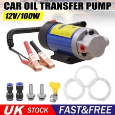 12V Electric Car Engine Diesel Fuel Pump Oil Transfer Extractor Fluid Siphon