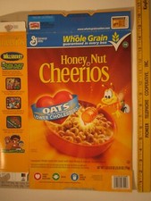 Empty Cereal Box 2008 HONEY