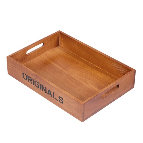 Wooden serving tray - serving, retro