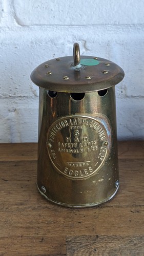 Protector miners lamp - protector, brass