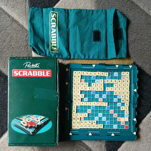 Pocket scrabble board game - scrabble, |