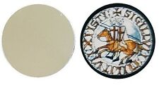 FEEMASON MASONIC KNIGHTS TEMPLAR SEAL METAL GOLF BALL MARKER DISC 25MM DIAMETER
