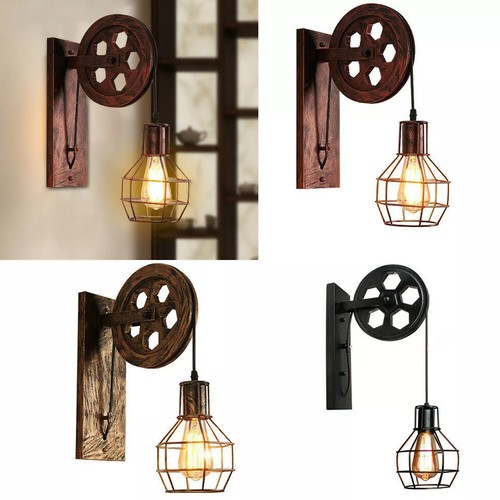 Retro wall lamp wheel - wall, lights